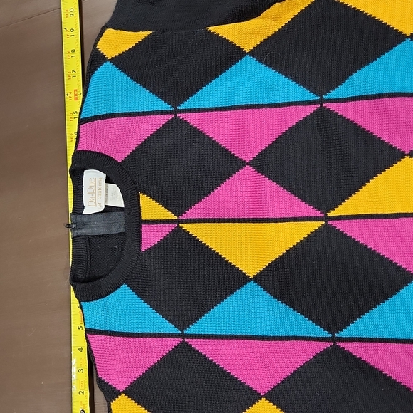 Vintage Da-Rue Diamond Pattern Sweater - Picture 8 of 11